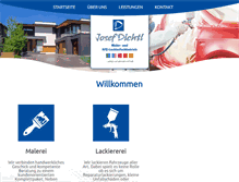 Tablet Screenshot of maler-dichtl.de
